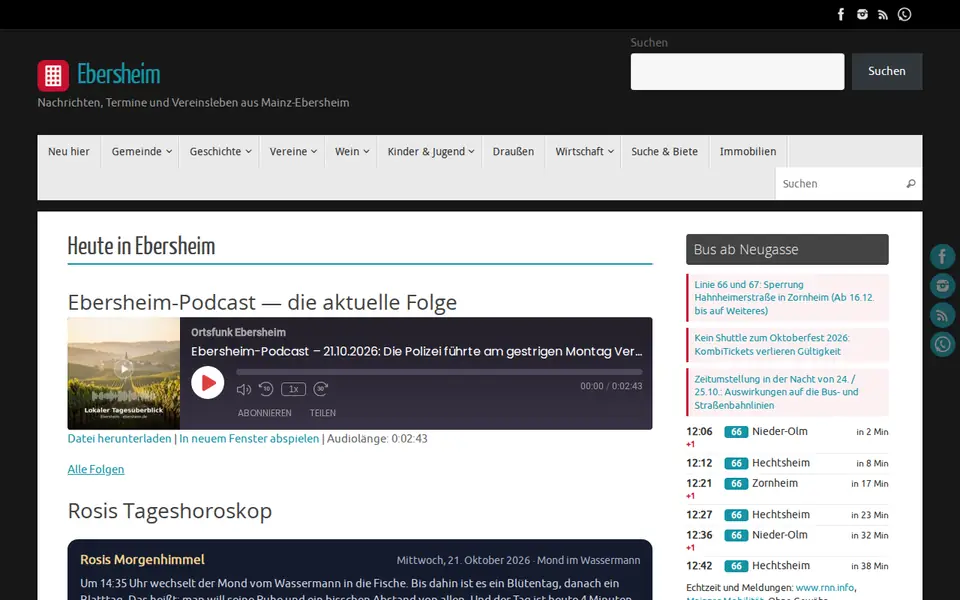 Screenshot von ebersheim.de