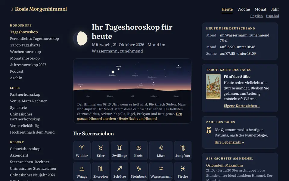 Screenshot von Morgenhimmel · Sky and Signs